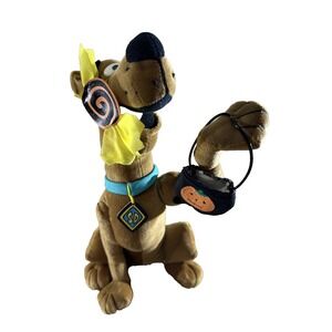 Cartoon Network Scooby Doo With Trick Or Treat Bag 14" Plush NWT E2B